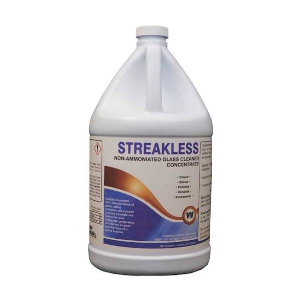 Warsaw Chemical Streakless, Non-Ammoniated Concentrated Glass Cleaner, Clean, 1-Gallon, 4PK 21404-0000004 - main